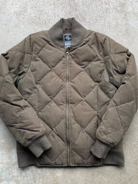 Pulse Quilted Down Puffer Jacket Olive Green Women's Medium